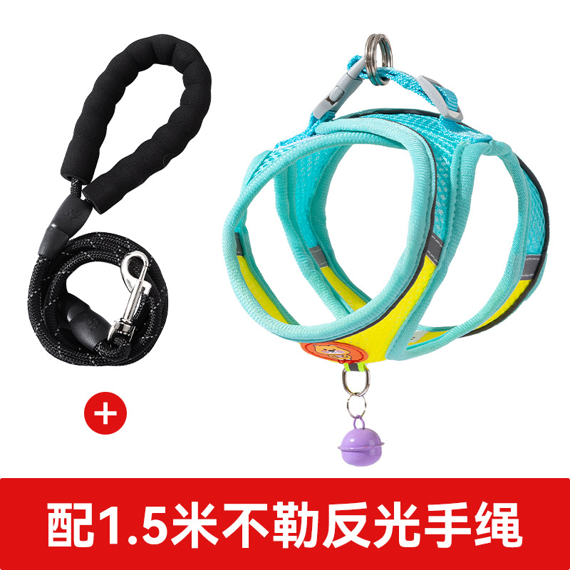 Chaleco tipo cuerda de tracción para perros, correa de pecho para cachorros Pomegranati, cadena para perros, cuerda de paseo para perros