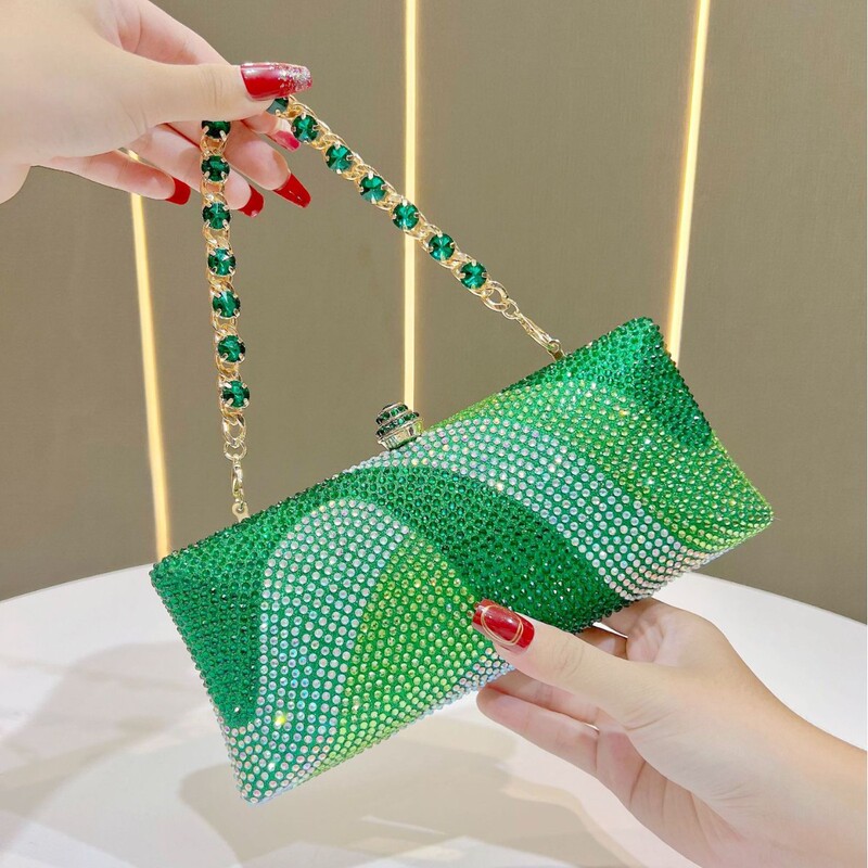 Women's Luxury Full Diamond Bag, Wedding Bridesmaid Bag, Party Bag, Rhinestone Shiny Evening Bag, Chain Bag, Bridal Bag Women's Luxury Full Diamond Bag, Wedding Bridesmaid Bag, Party Bag, Rhinestone Shiny Evening Bag, Chain Bag, Bridal Bag
