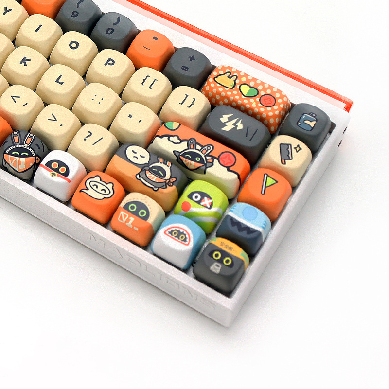 Bongbu Keycap Moa Height Keycap Absolute Zero Fan Pbt Five-Sided Sublimation Customized Mechanical Keyboard Keycap