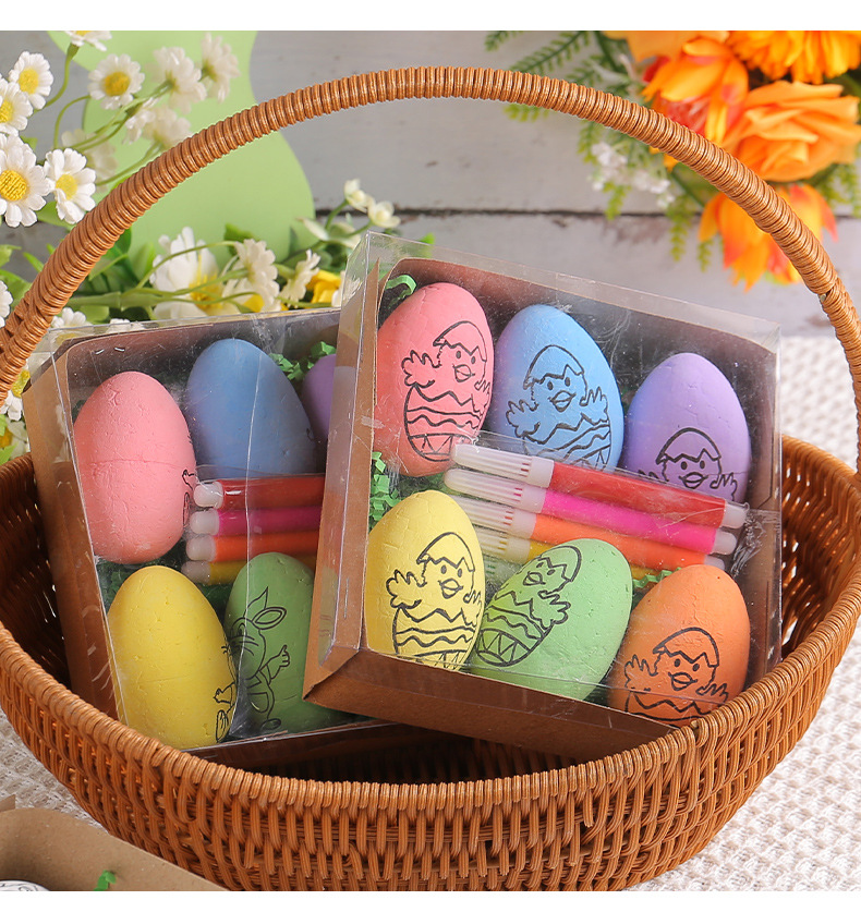 Ostern DIY handbemalte Eier Cartoon Haseneier handgemachte Geschenke für Kinder im Großhandel_voghion.com