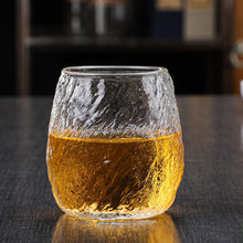 日式網紅玻璃杯綠茶杯 加厚耐熱透明喝水杯子 家用咖啡杯泡茶杯