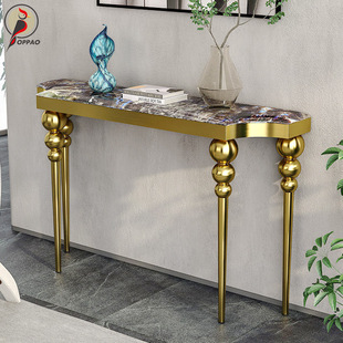 Light Luxury Microlite Porch Table Villa Hotel Entrance Rock Board Living Room Partition Corridor Corridor Wall Decorative Porch Table