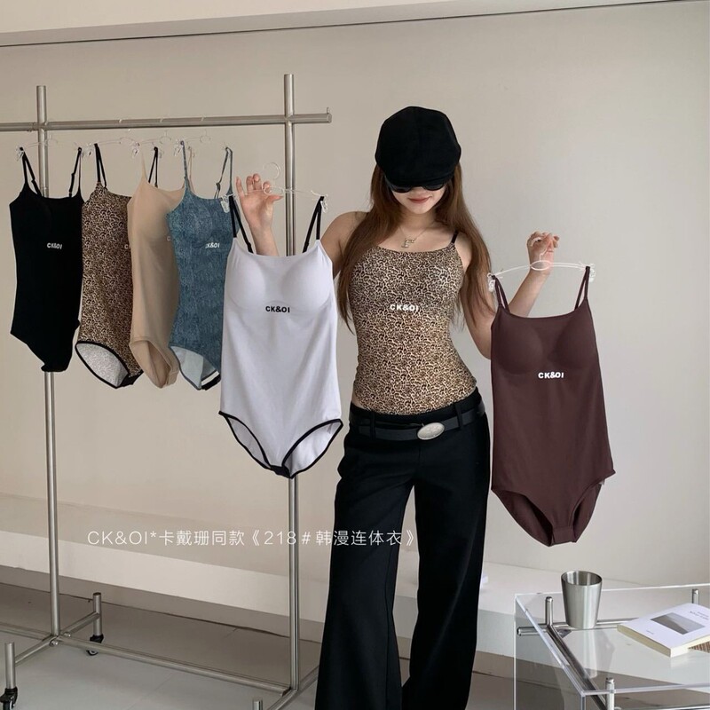218# Han Man conjoined plastic clothing black technology high quality liquid jelly seamless comfort with chest pad camisole