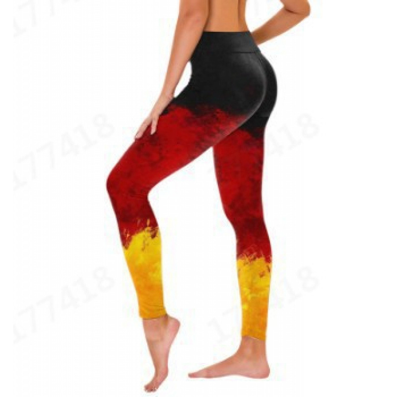 Cross-Border European and American Style 2023 Autum New Women's Yoga Pants Christmas Series Elements Sports and Leisure Women's Yoga Pants