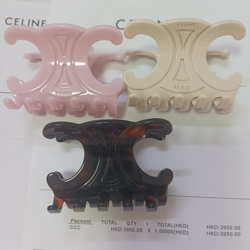 25 Years CELI Arc de Triomphe Same Grab Clip Hairpin Women's New Deep Hawksbill Color Large Acetate Clip Premium Sense