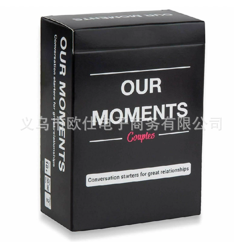 Английская версия карточек длялюбовных пар Our Moments Our Interesting Dialogue Cards Game