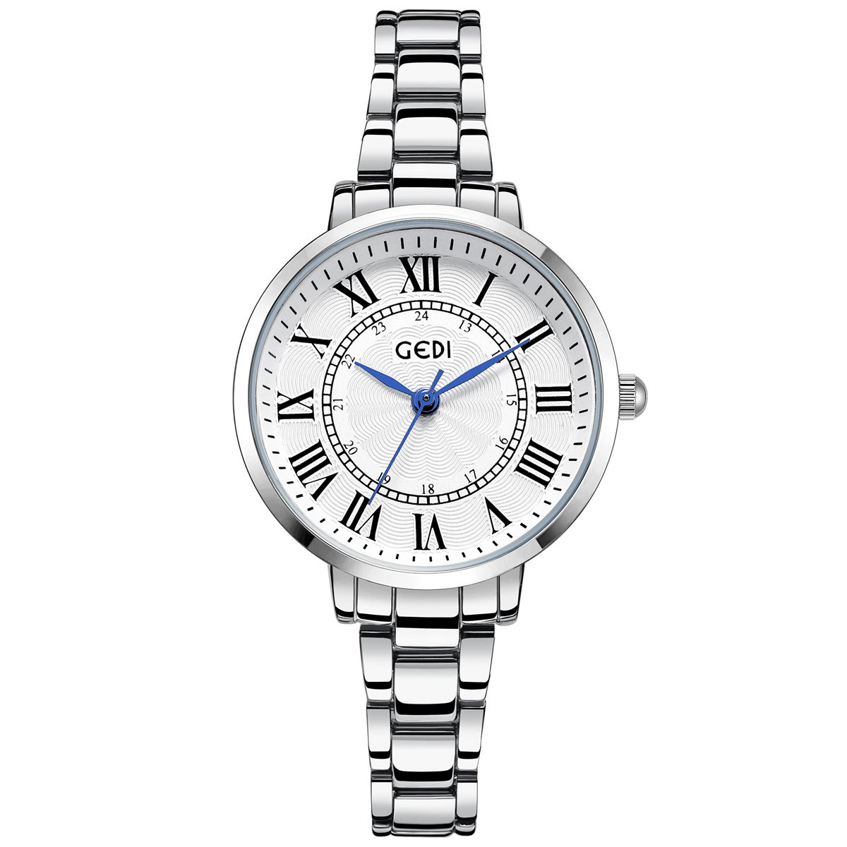歌迪 Waterproof metal retro quartz swiss watch, light luxury style
