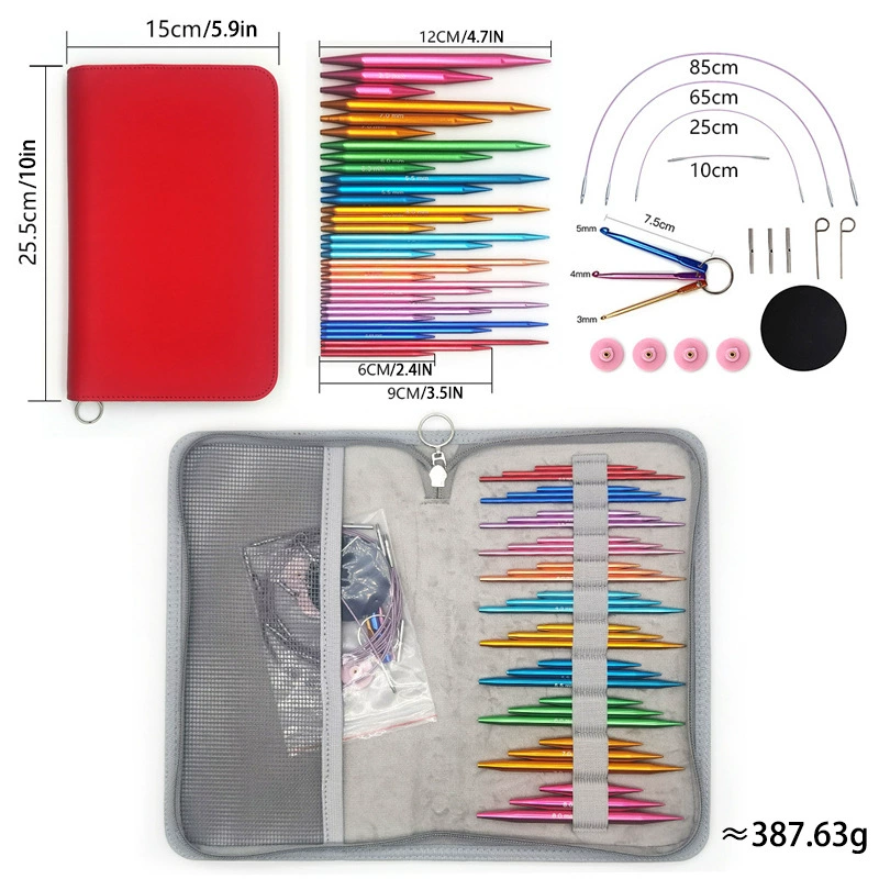 Плетеный инструмент Съемная шнурка с кольцевые иглы набор 11 платных 3 шнура один платный 6 9 12CMPU Упаковка