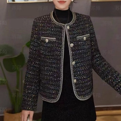 一件代发直播爆款小香风外套女春秋季2025新款气质时尚上衣妈妈装