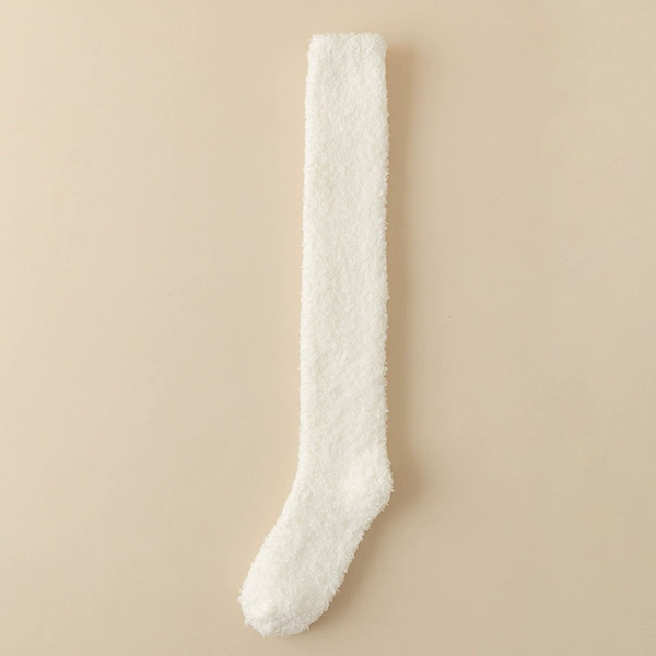 Milk white--over-the-knee socks (single color, six pairs starting)