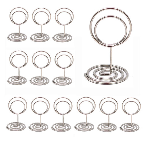 Peacock Round Metal Note Clip Photo Clip Message Clip Vertical Desktop Round Creative Business Card Clip Ornament Clip