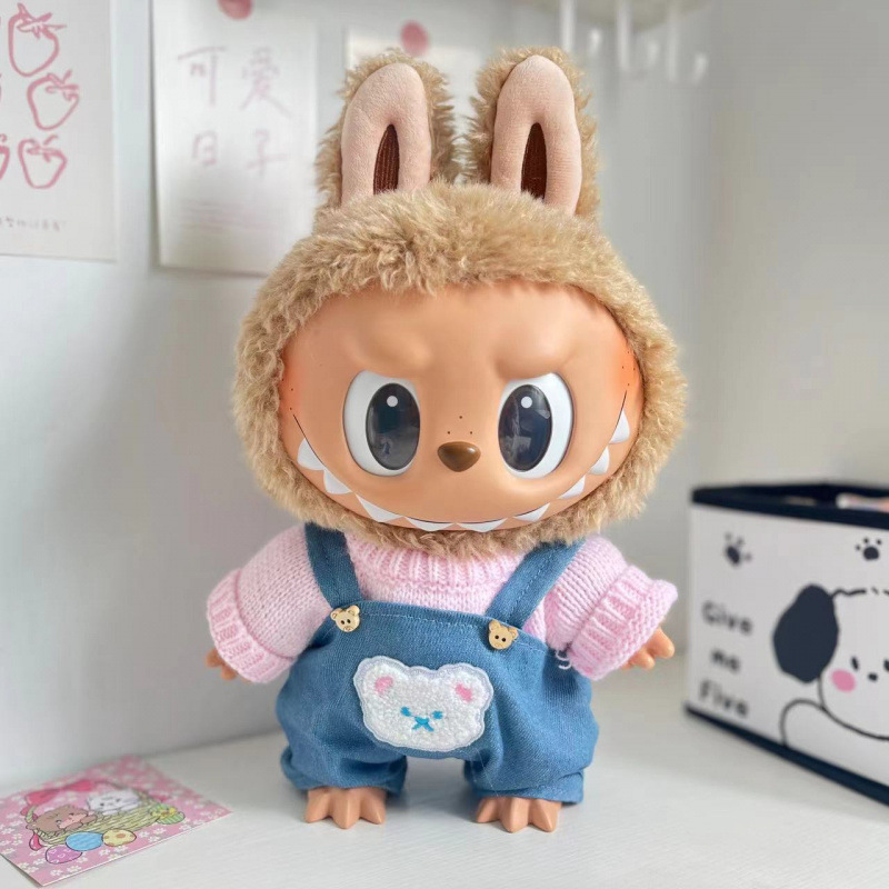 38cmラブブベビー服、ラブブぬいぐるみ服、ラブブ人形着替え、漢服スカートスーツ|undefined