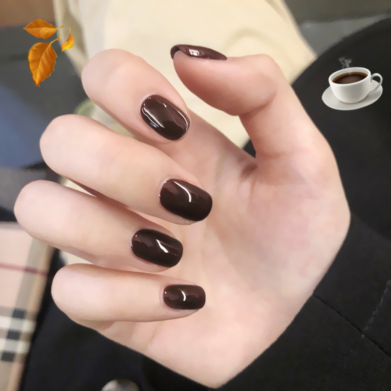 Color puro pequeña Hada rápida parche de uñas de desgaste extraíble producto terminado fábrica directa gel jalea esmalte de uñas