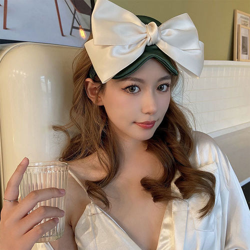 Ins big bow eye mask comfortable breathable skin-friendly sunshade photo-taking magic headband