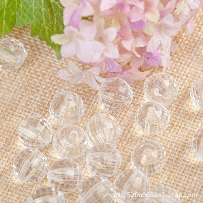 Transparent Earth Beads 96 Sides Acrylic Beads Door Curtain a Material DIY Handmade Beading Material Wholesale Transparent Earth Beads 96 Sides Acrylic Beads Door Curtain a Material DIY Handmade Beading Material Wholesale