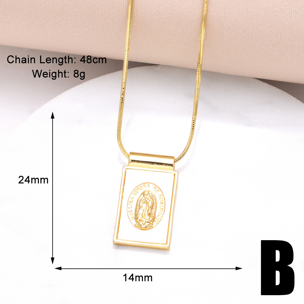 Großhandel Schmuck Vintage-Stil Einfacher Stil Kreuzen Kupfer Hülse Überzug Halskette Mit Anhänger Schlangenkette display picture 4