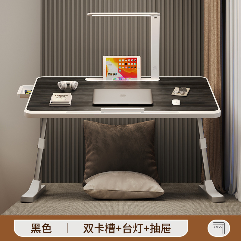 床上小桌子可升降电脑桌学生宿舍折叠桌简约家用简易卧室学习书桌|undefined