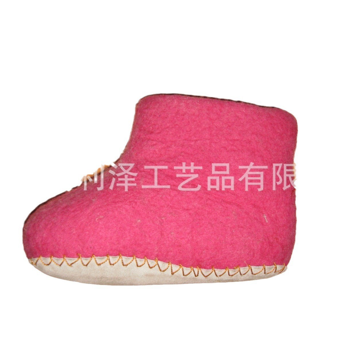 100%纯手工羊毛鞋子 羊毛毡无纺布家用拖鞋靴子 木地板儿童拖鞋