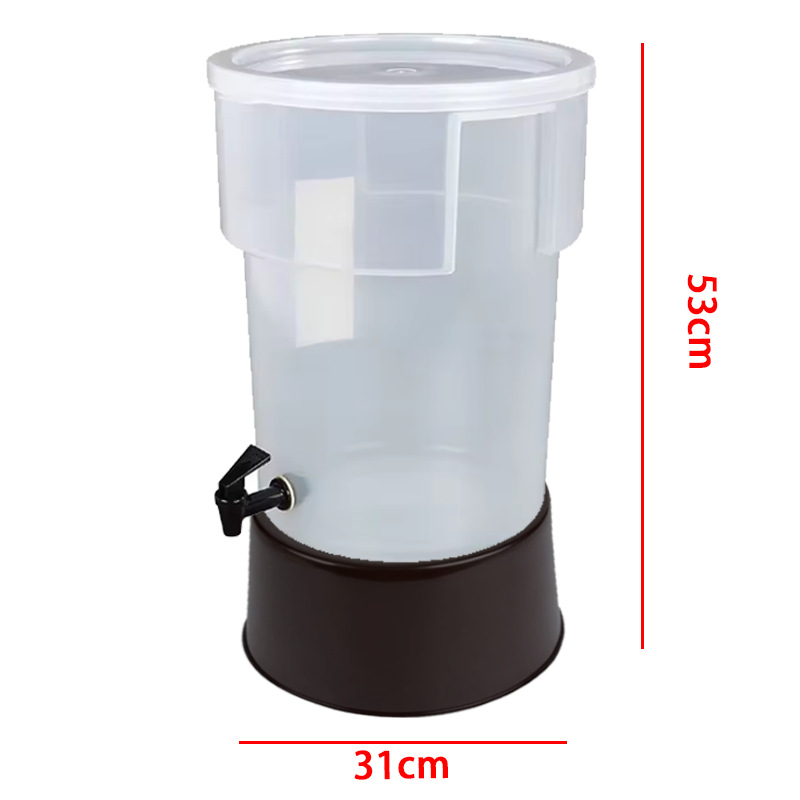 Barril de jugo comercial de grado alimenticio bebida portátil al aire libre buffet con cabecera de café leche de soja barril de té de leche estrictamente seleccionado image 12