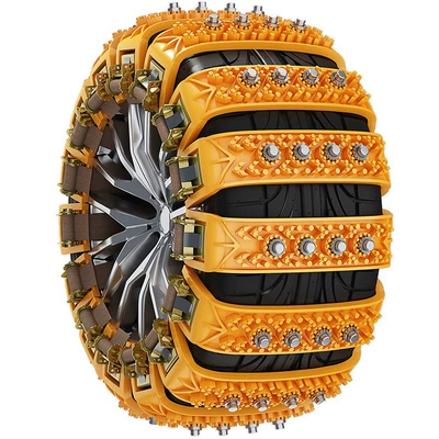 Factory Direct Sales Car Tire Snow Anti-Skid Chains, Universal Emergency Anti-Skid Device for Cars and Off-Road Vehicles, One Piece (Tire snow chain)