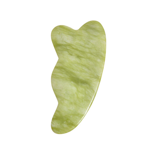 New Elegant Green Phoenix Jade Gua Sha Massage Board, Facial Care Xiuyan Jade Gua Sha Board, Factory Wholesale