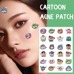 东南亚批发PE彩色痘痘贴纸卡通面部遮瑕24贴现货厂家pimple patch