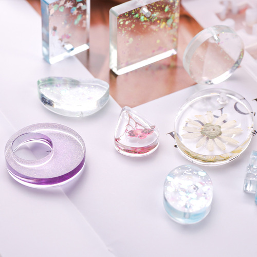 Glue diy mold resin simple UV handmade jewelry making earrings earrings silicone mold grinding tools