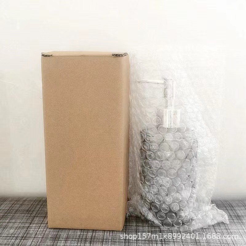 Amazon 16,9 oz loción de vidrio sub-botella 500ml sub-botella desinfectante de manos botella vacía de vidrio botella de jabón