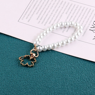Multi-shape key chain pearl handbag diy bag key chain pendant creative small gift car pendant