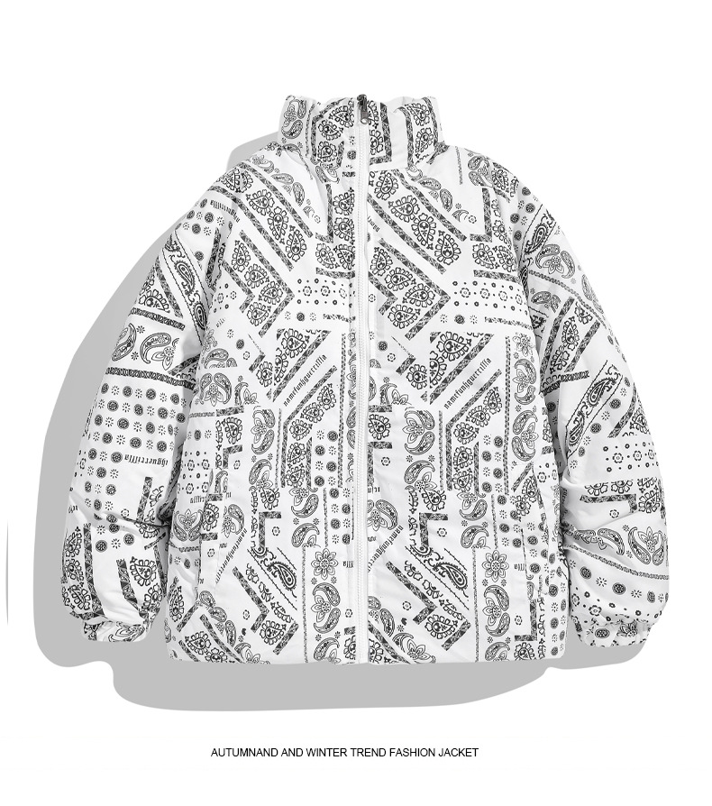 Vêtements pour hommes Veste double face pour hommes en automne et en hiver, veste décontractée ample, manteau en coton, manteau en coton épaissi,_voghion.com