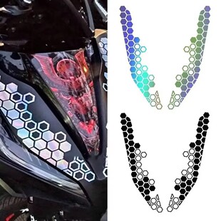 Honeycomb Shape Latte Art Motorcycle Sticker Hexagonal Honeycomb Motorcycle Modification Sticker Plaid Shape Car Sticker