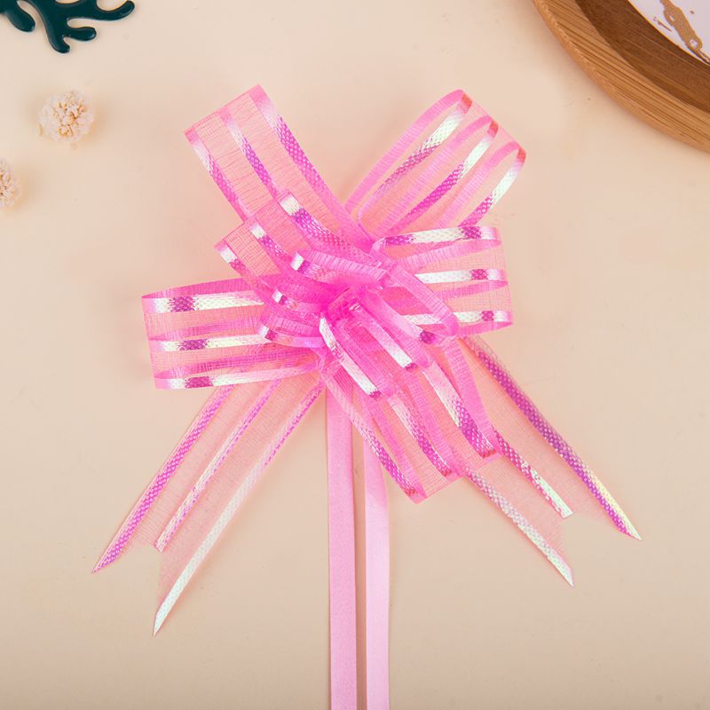 Transfronterizo 18 hilo de nieve dibujado a mano flor arco regalo caja regalo cumpleaños vacaciones pastel boda cinta