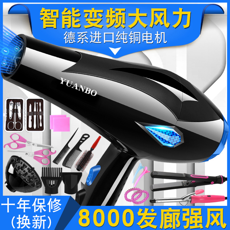 Hair Dryer Household Negative Ion Hair Care Silent High-Power Hot and Cold Air Does Not Hurt Hair Internet Celebrity Hair Dryer for Dormitory Use