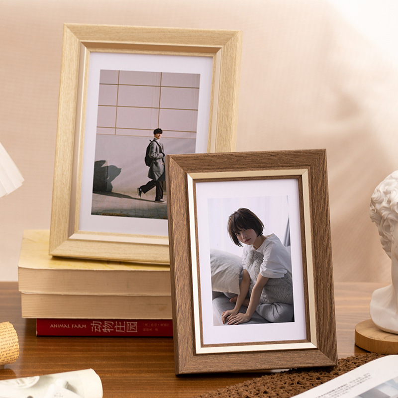 American-style simple fresh photo frame wall-mounted 6-inch 710-inch retro photo frame home decorative picture frame wholesale