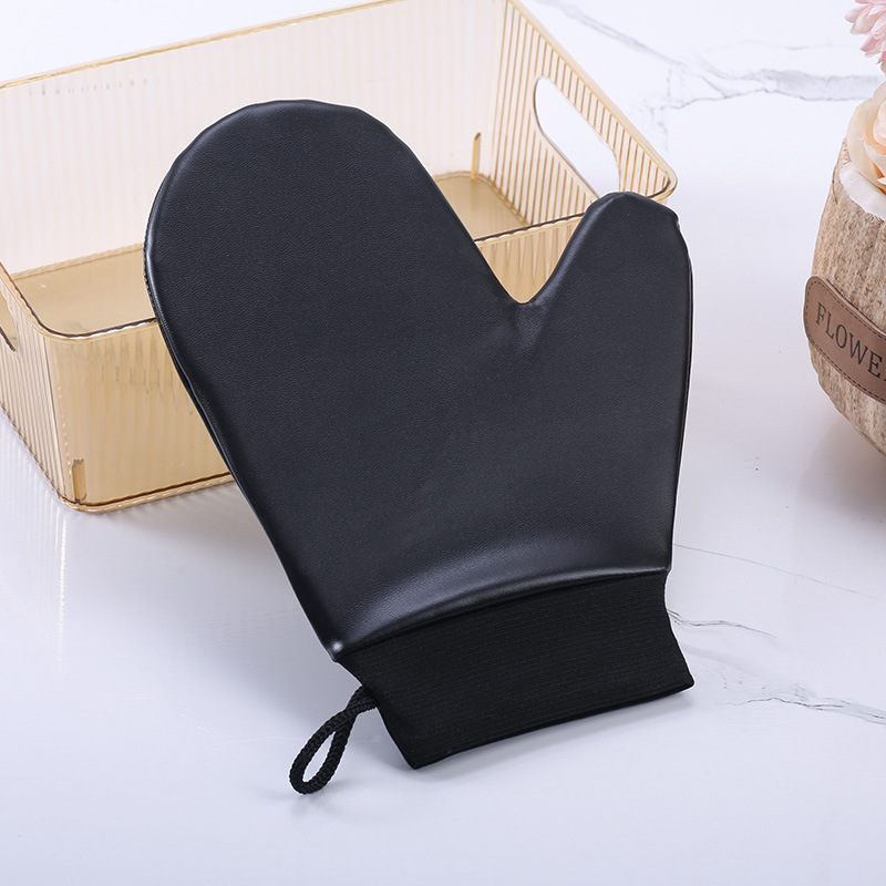 Body lotion gloves black [bunch style]