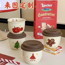 可爱手握陶瓷马克杯可定 制logo 色釉陶瓷咖啡杯家用情侣水杯