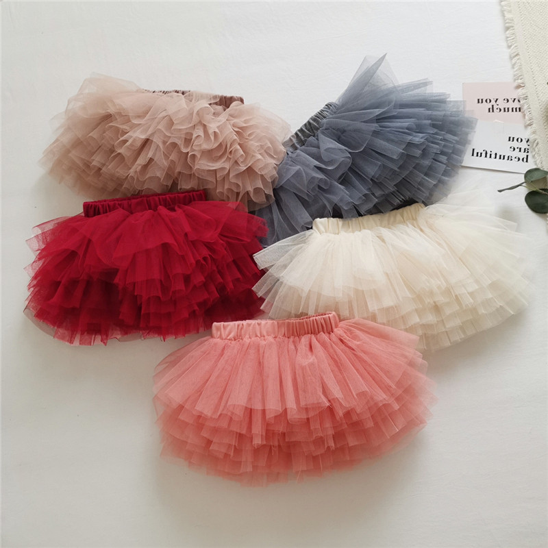 女童四季短裙寶寶洋氣兒童個性潮牌韓版網紗tutu裙超仙公主蓬蓬裙