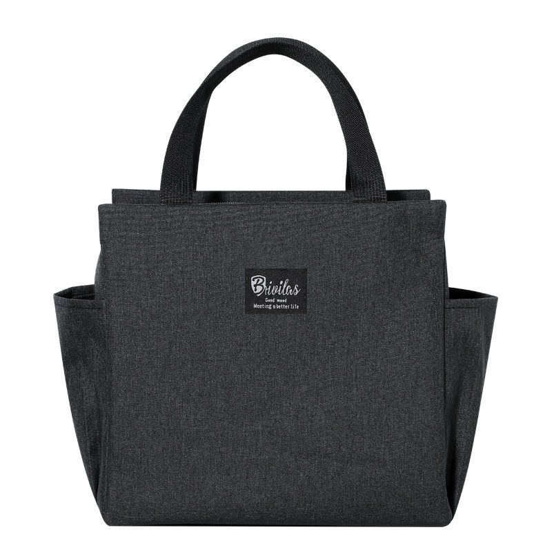 Bolso bento de estilo caliente transfronterizo, trabajador de oficina con bolsa de arroz, bolsa aislante portátil, bolsa de caja de almuerzo de gran capacidad, bolsa de picnic cruzada