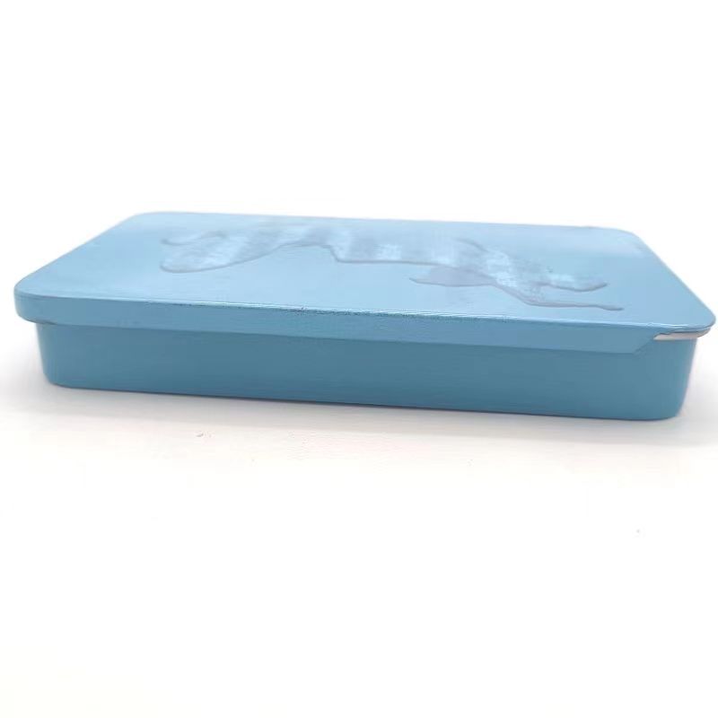 马口铁推拉式糖果铁盒 清凉糖包装盒 厂家热销方形金属盒胶印包装