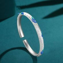 青云手镯女复古百搭高级珐琅古风镯子