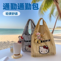 新款kt猫夏天ins风轻便百搭外出卡通手提包上班族通勤百搭休闲包