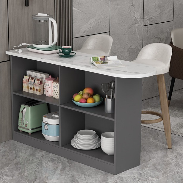 Small Apartment Bar Table Home Accessible Luxury Guest Restaurant Wall-Mounted Entrance Partition Cabinet Kitchen Multi-Functional Storage Changjiaqin