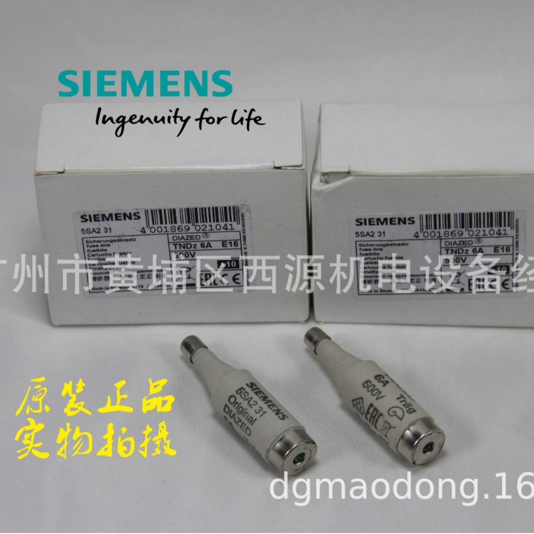 5SA251 西门子D型保险丝 10A gG Un AC500V/DC440V