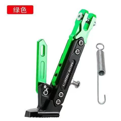 Off-Road Racing Motorcycle Kickstand — Motorcycle frame - adjustable-side-brace-green