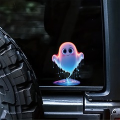 小さなゴーストステッカー防水かわいいクリエイティブステッカー車、トラック、ラップトップ、冷蔵庫のドアに適しています