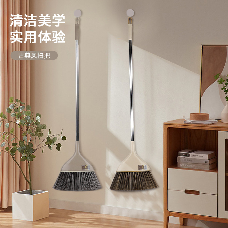 Small country mop plastic factory wholesale classical wind broom single sweep 2067 single durable household dust removal