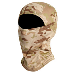 Cross-border customized summer camouflage tactical mask sun protection ice silk riding mask outdoor travel motorcycle hood for men