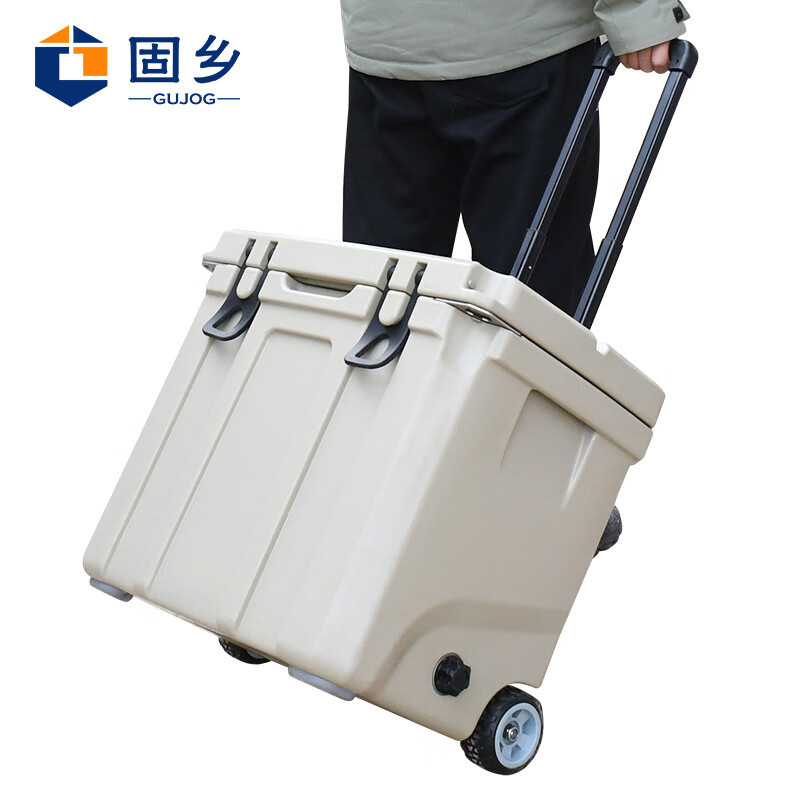 固乡 户外拉杆保温箱 可印字 冷藏箱 大容量保鲜箱 便携外卖箱 尺