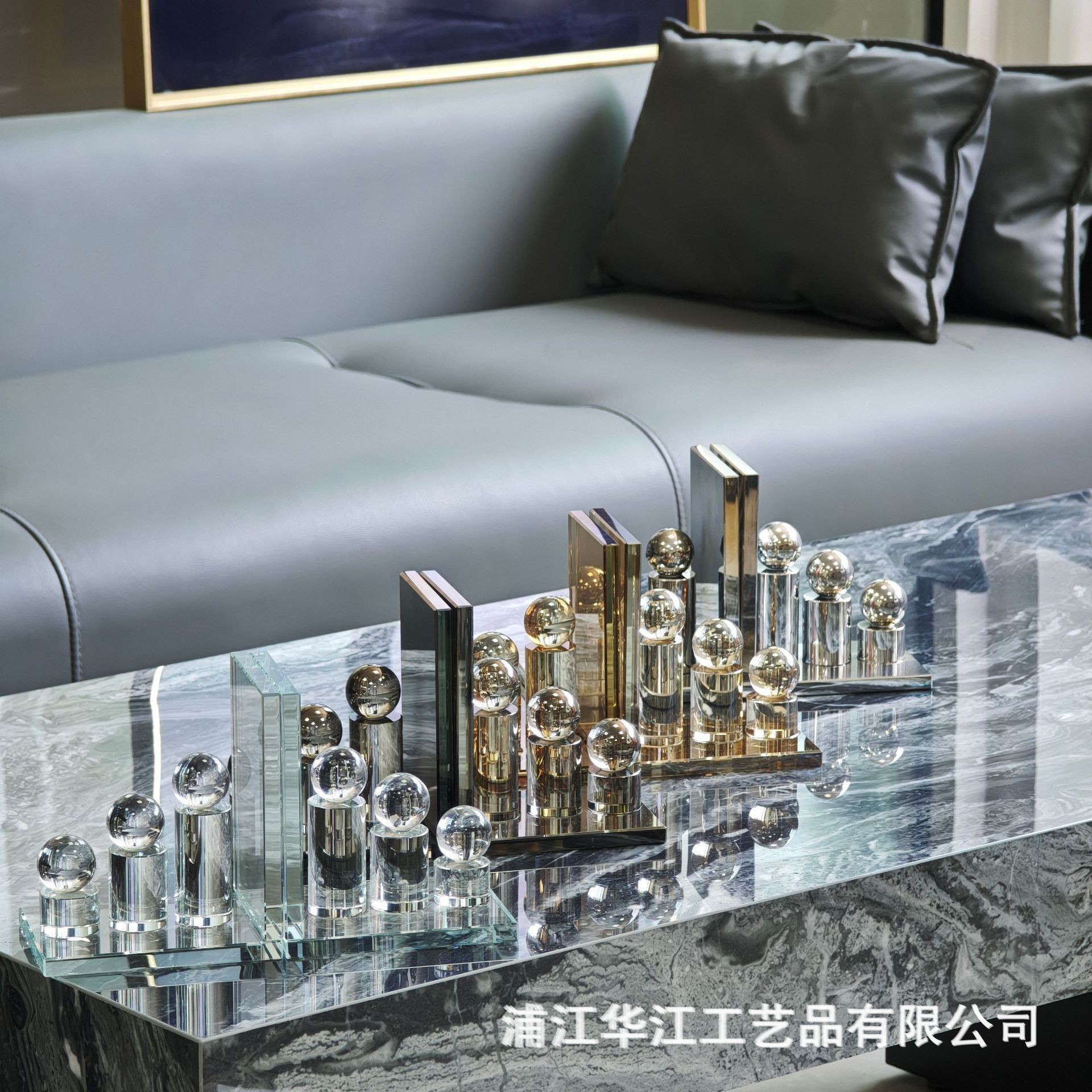 Sujetalibros de Cristal K9 Decorativo para Sala de Estudio