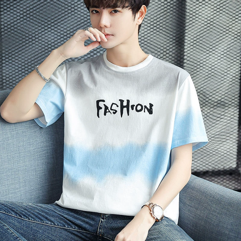 Источник производителя футболки с короткими рукавами мужской летний новый тренд повседневная одежда